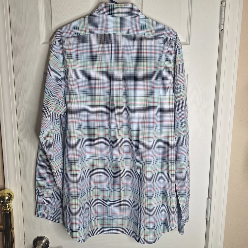 Polo Ralph Lauren Men's Pastel Plaid Performance Shirt Size XL